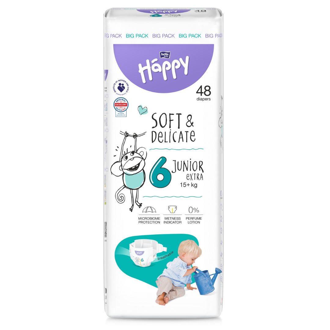 bella baby Happy Windeln Gr.6 Junior Extra 15+kg BIG PACK 48 Stück