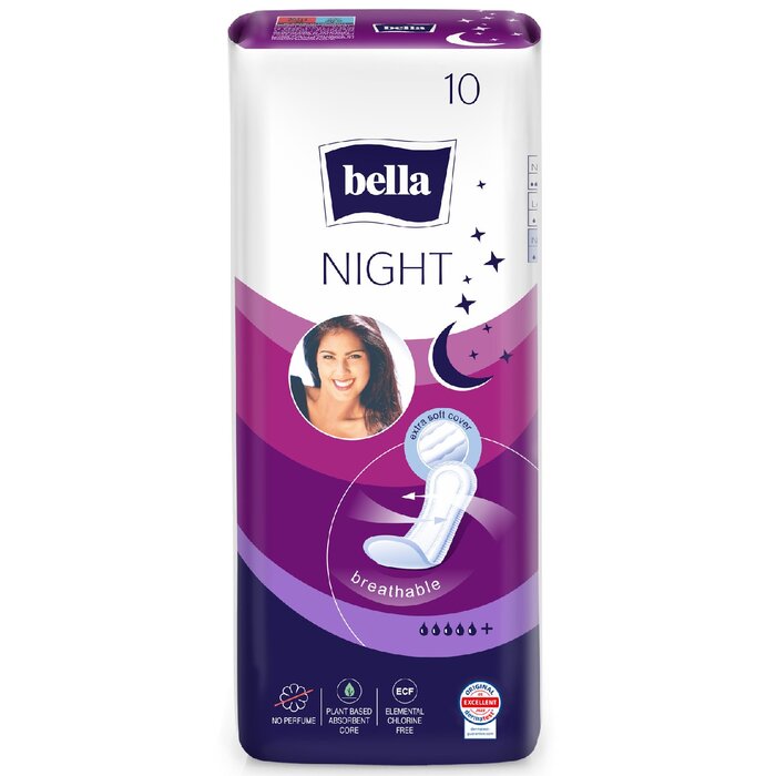 bella Maxi Damenbinden Night ohne Flügel 10 Stück