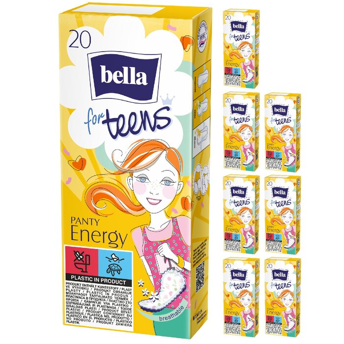 bella for teens Slipeinlagen Energy 20 Stück 8er Pack