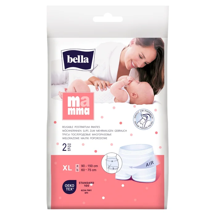 bella Mamma Wöchnerinnen Slip XL 90-130 cm 2 Stück