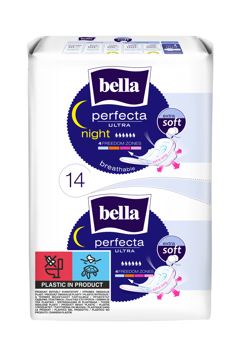 bella Perfecta Ultra Damenbinden Night mit Flügeln Extra Soft 14 Stück