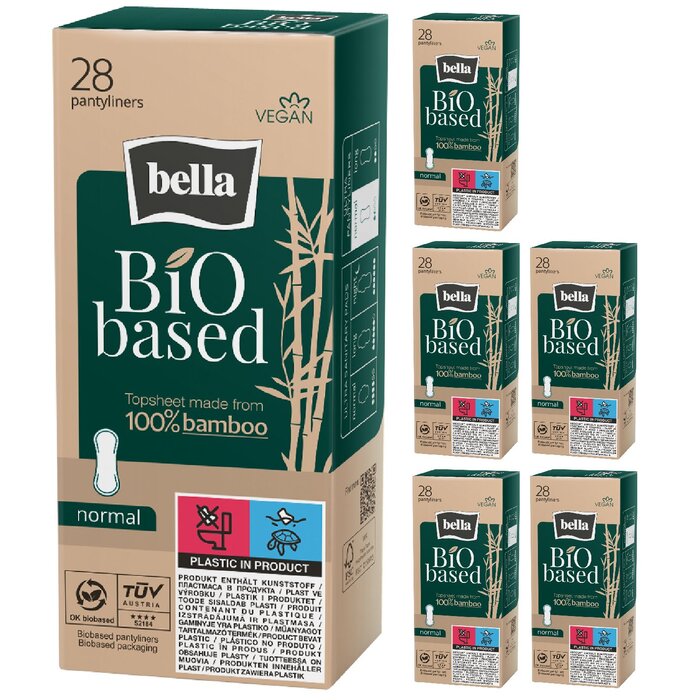 bella Bio based Slipeinlagen Normal 28 Stück im 6er Pack