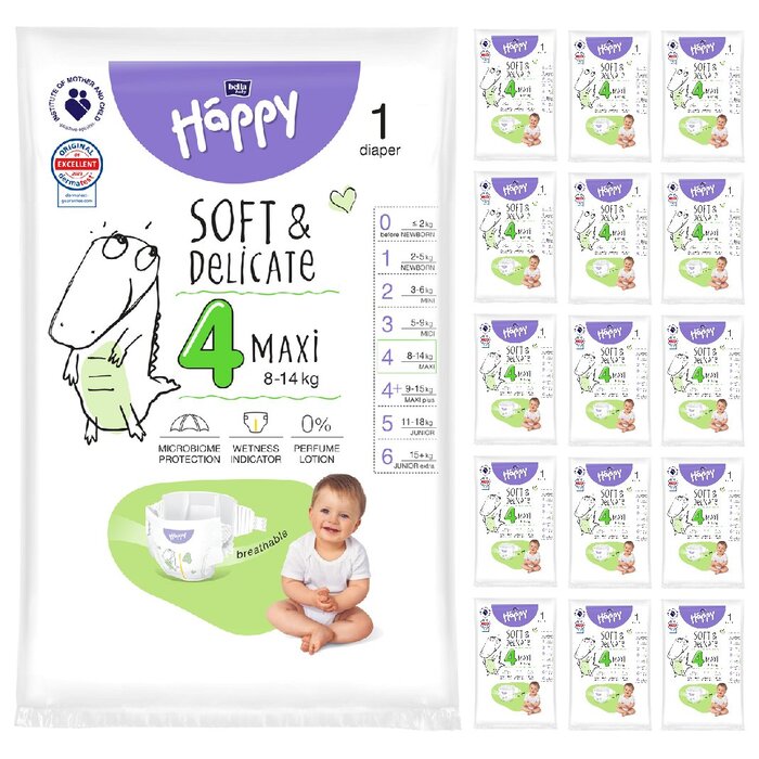 bella baby Happy Windeln Gr.4 Maxi 8-14kg 1 Stück 16er Pack