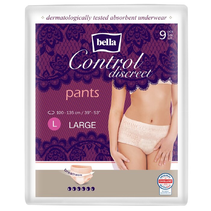 bella Control Discreet Pants Large 9 Stück