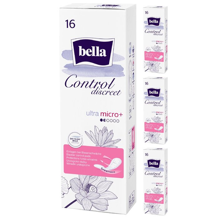 bella Control Discreet Inkontinenz-Einlagen Ultra Micro Plus 4x16