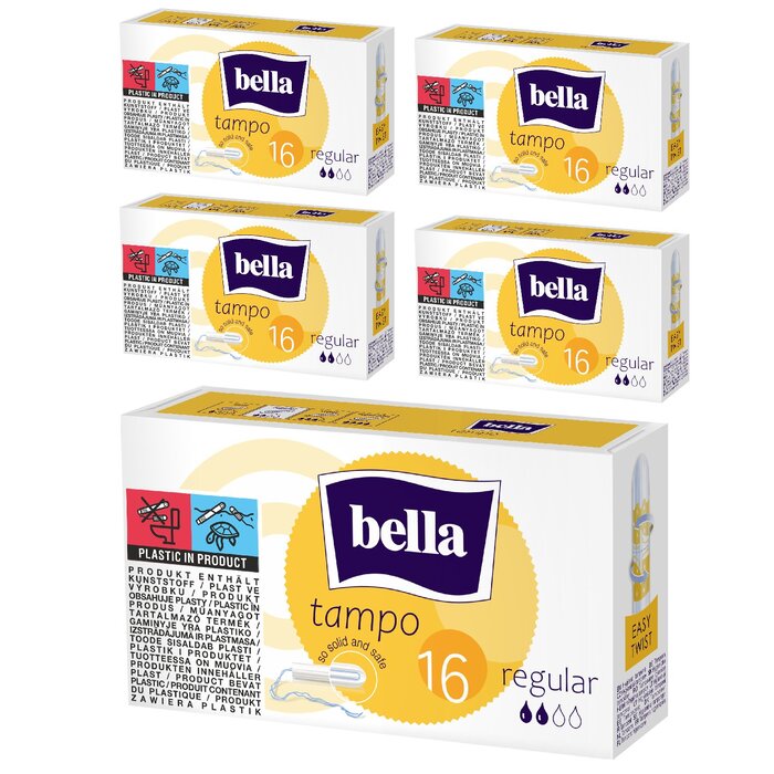 bella Tampo Tampons Regular 16 Stück im 5er Pack