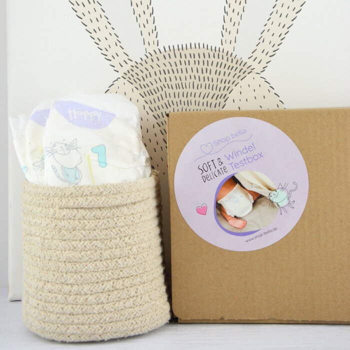 Windeln soft & delicate testen - Testbox von bella baby Happy