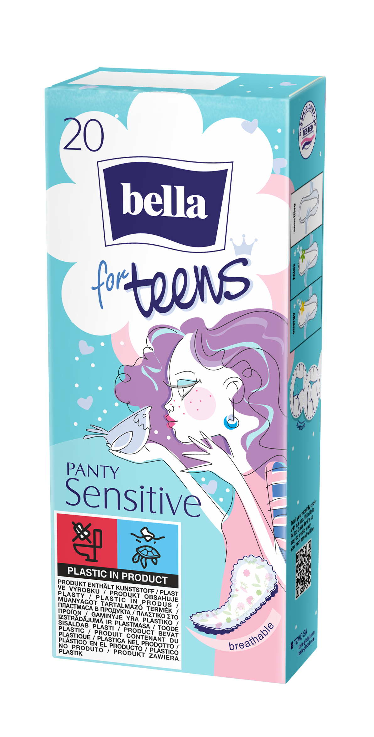 bella for teens Slipeinlagen Sensitive 20 Stück