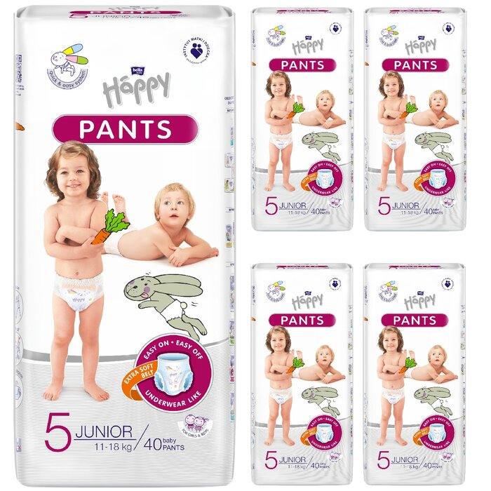 bella baby Happy Pants Größe 5 Junior 11-18 kg 5x40 Stück          