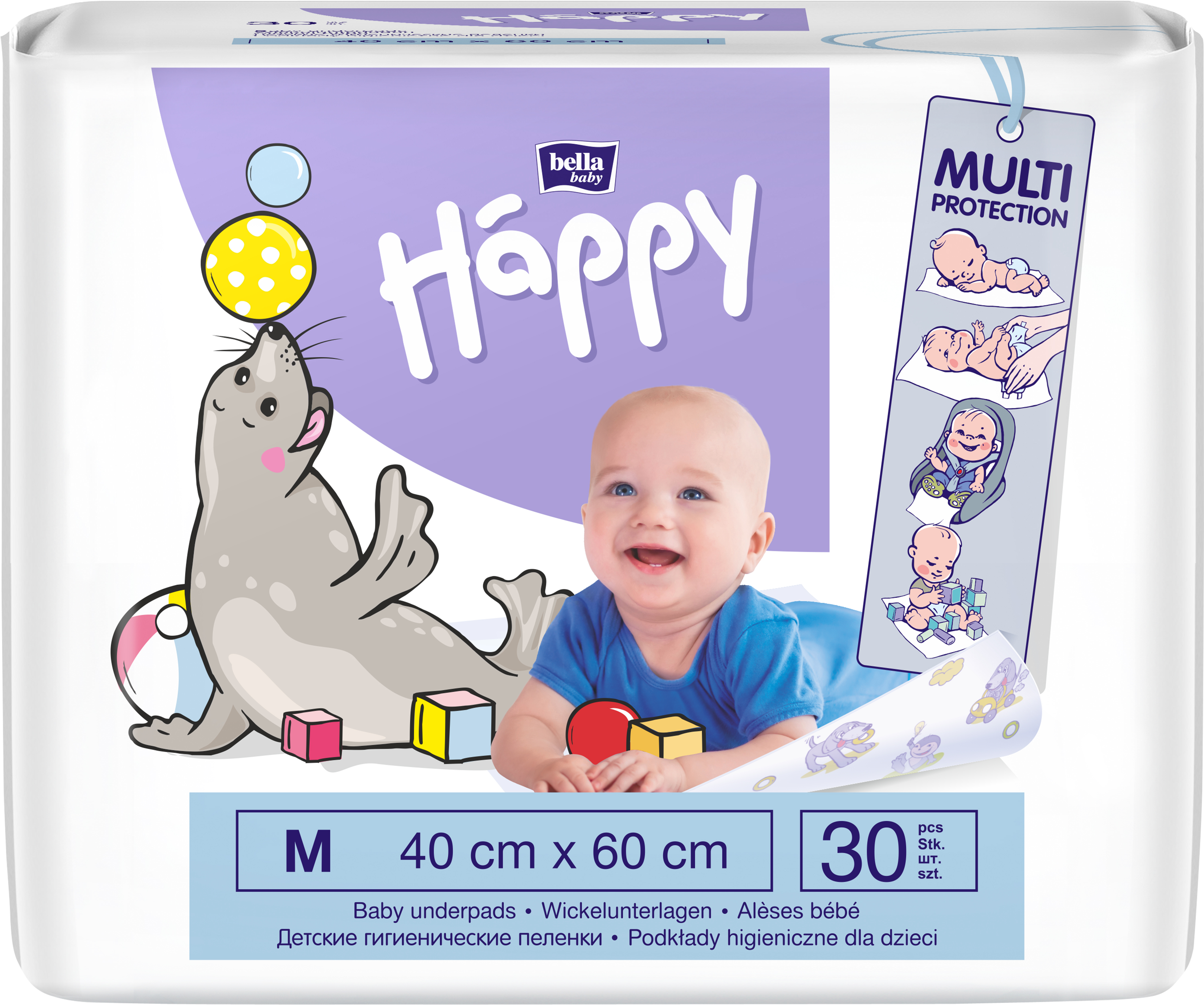 bella baby Happy Wickelunterlagen 40X60 cm 30 Stück