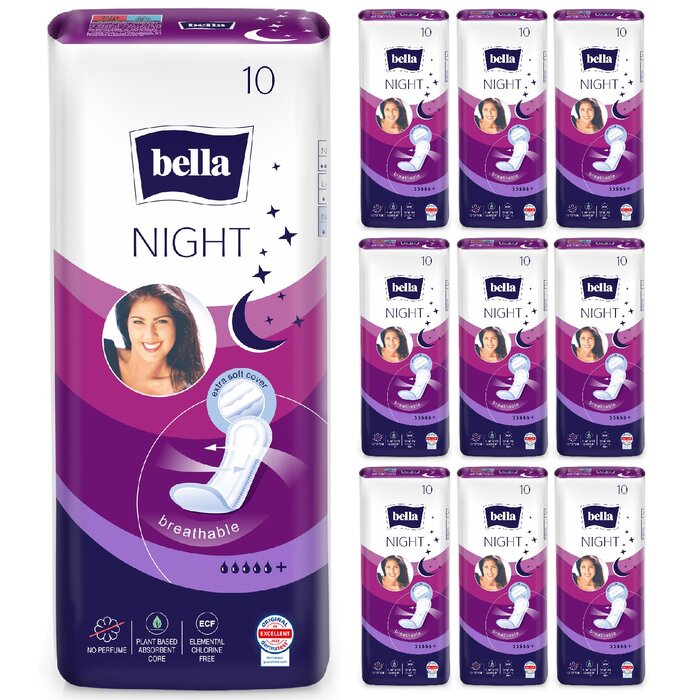 bella Maxi Damenbinden Night 10 Stück im 10er Pack