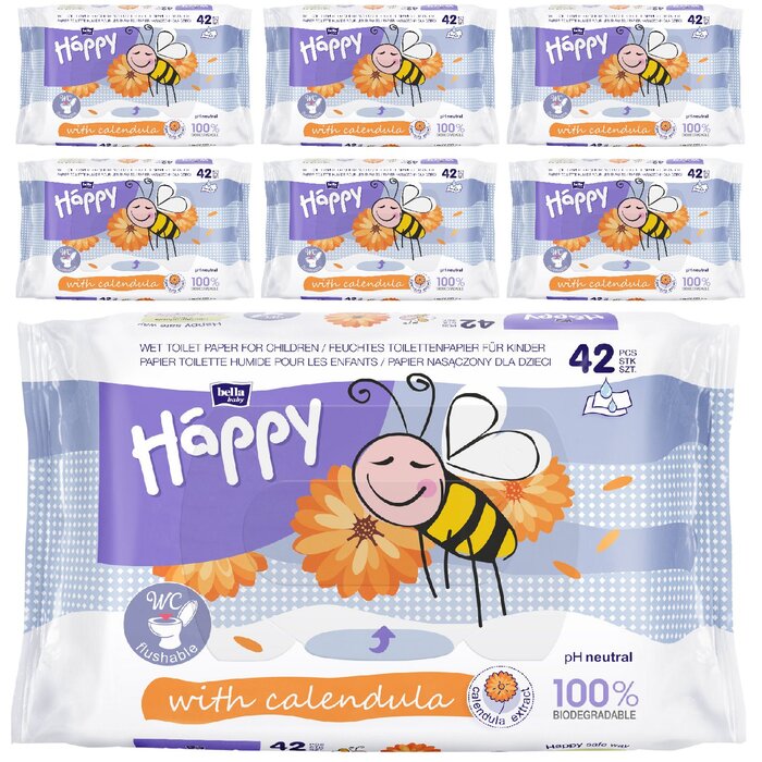 bella baby Happy feuchtes Toilettenpapier Calendula 7x42 Stück 