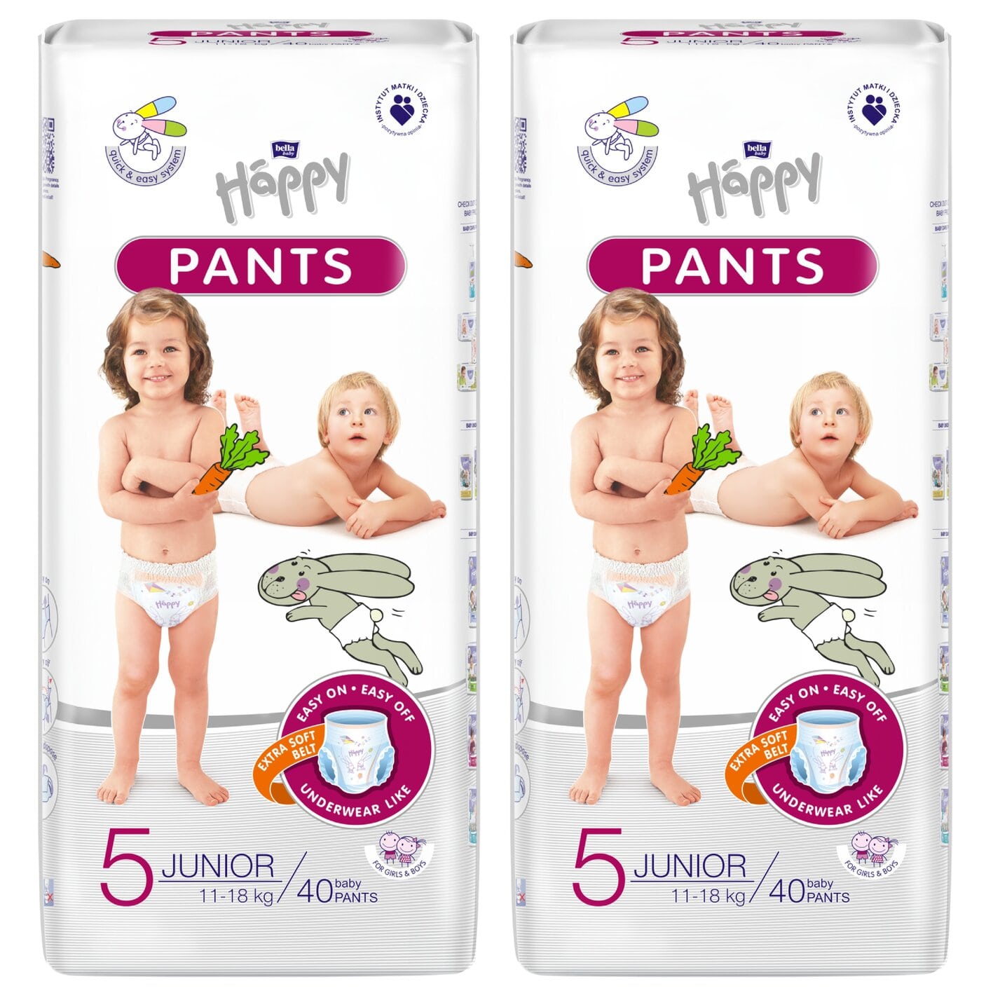 bella baby Happy Pants Größe 5 Junior 11-18 kg 2x40 Stück          