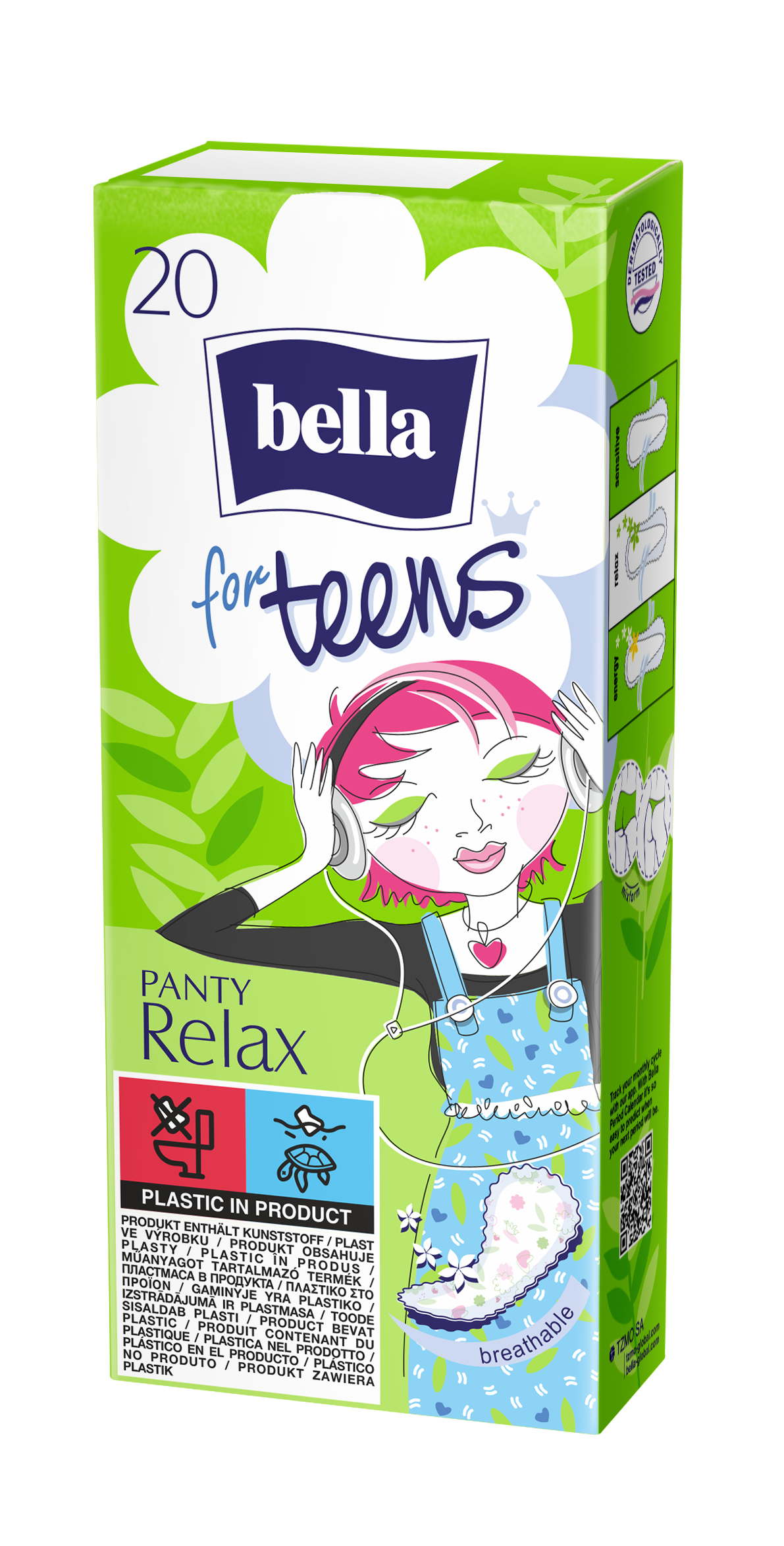 bella for teens Slipeinlagen Relax 20 Stück