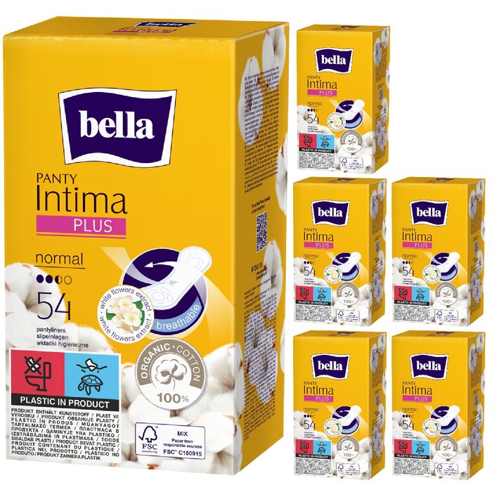 bella Panty Slipeinlagen Intima Plus Normal 54 Stück 6er Pack