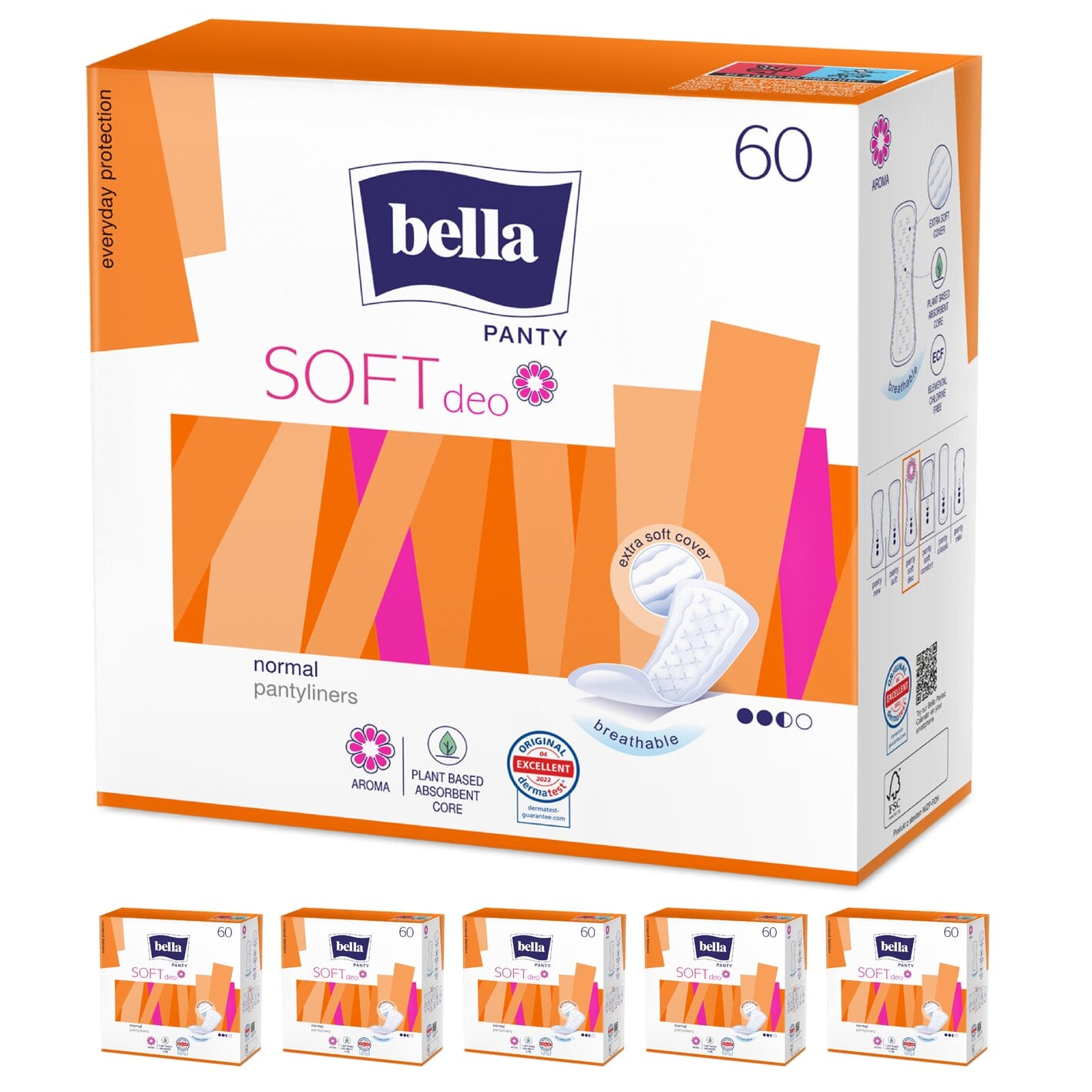 bella Panty Slipeinlagen Soft Deo Fresh 60 Stück im 6er Pack