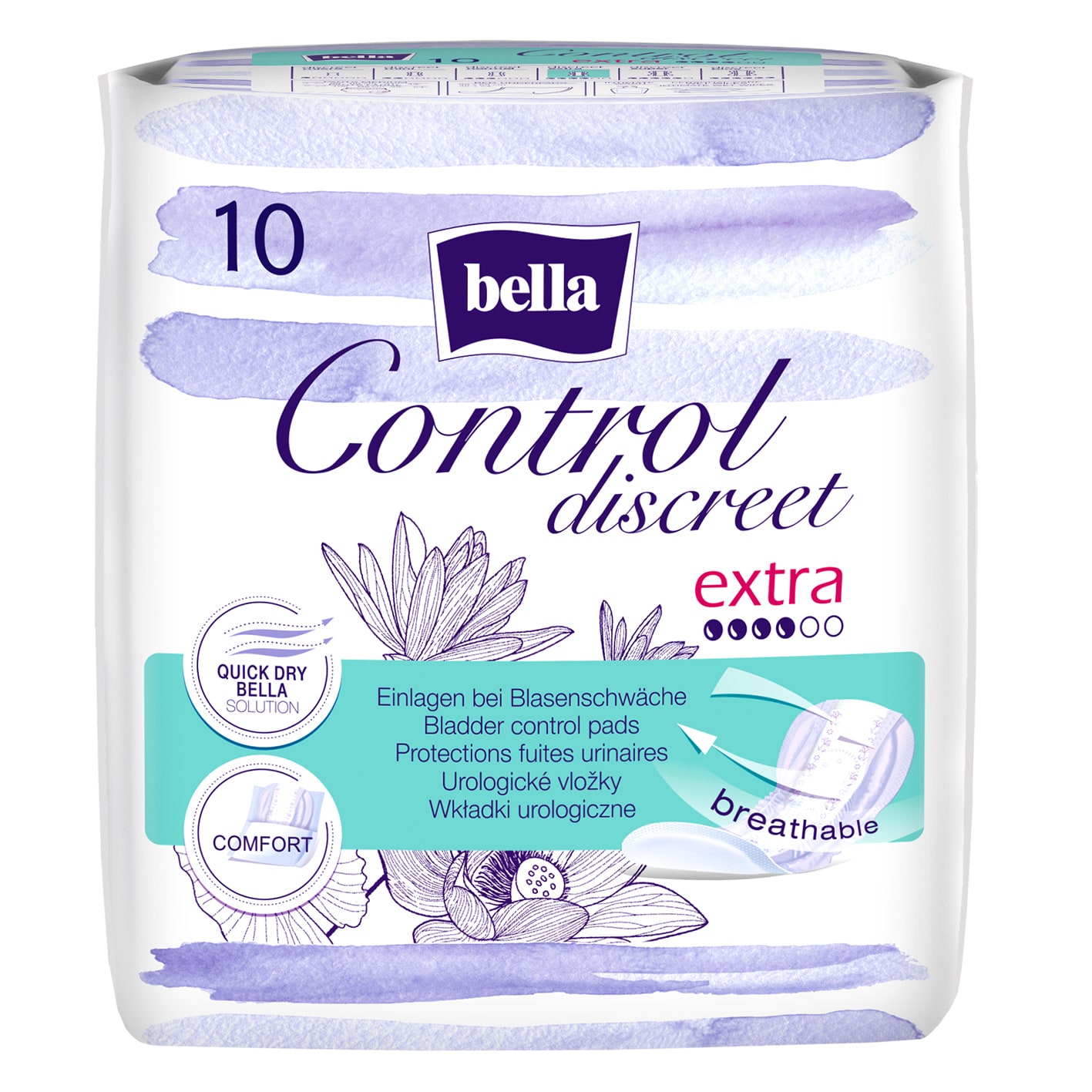 bella Control Discreet Inkontinenz-Einlagen Extra 10 Stück