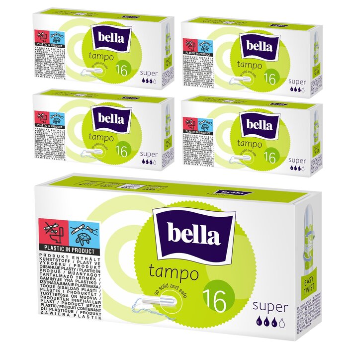 bella Tampo Tampons Super 16 Stück im 5er Pack