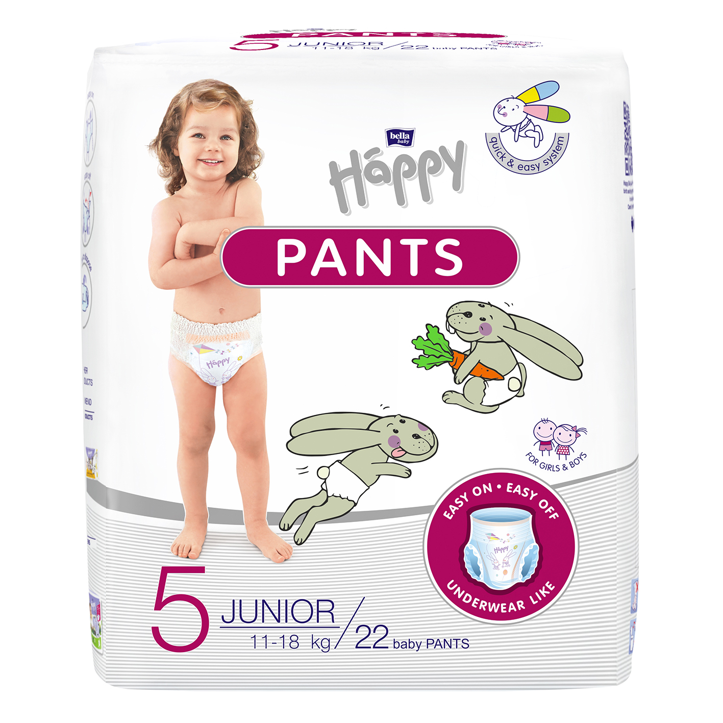 bella baby Happy Pants Gr.5 Junior 11-18 kg 22 Stück