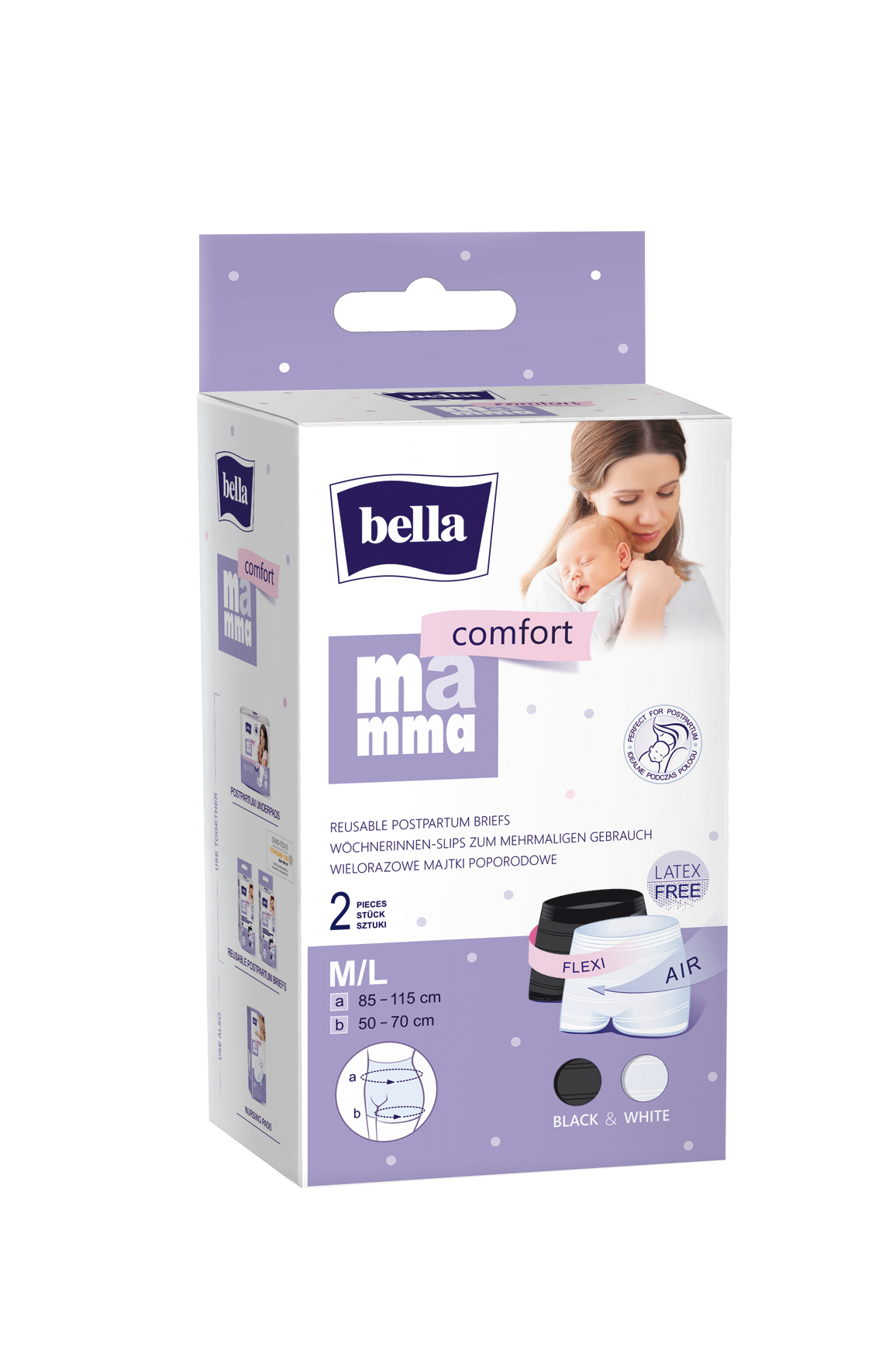 bella Mamma Comfort Wöchnerinnen Slip M/L 85 - 115 cm 2 Stück