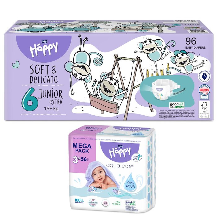 Feuchttücher Sorte: 4x bella baby Happy feuchtes Toilettenpapier Calendula, bella baby Happy Box Soft: bella baby Happy Box Gr. 6 Junior Extra