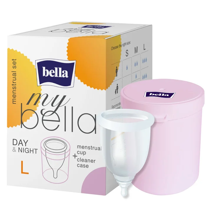 my bella Menstruationstasse mit Box Größe L