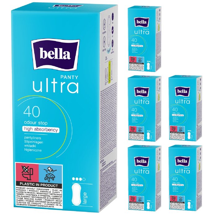 bella Panty Slipeinlagen Ultra Large 40 Stück 6er Pack