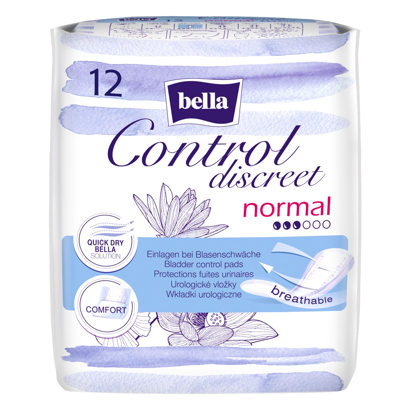 bella Control Discreet Inkontinenz-Einlagen Normal 12 Stück