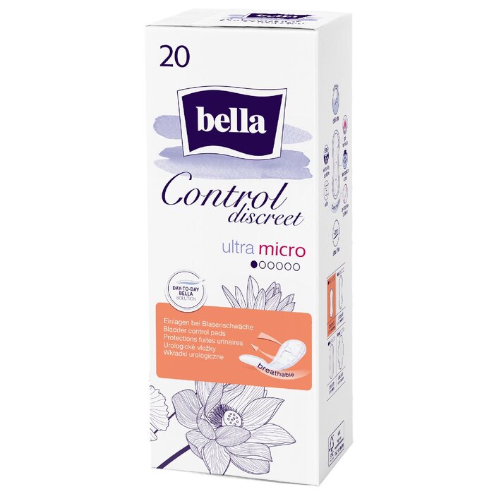 bella Control Discreet Inkontinenz-Einlagen Ultra Micro 20 Stück